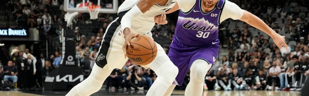 季前赛-文班亚马22分7篮3助 马刺加时力克爵士