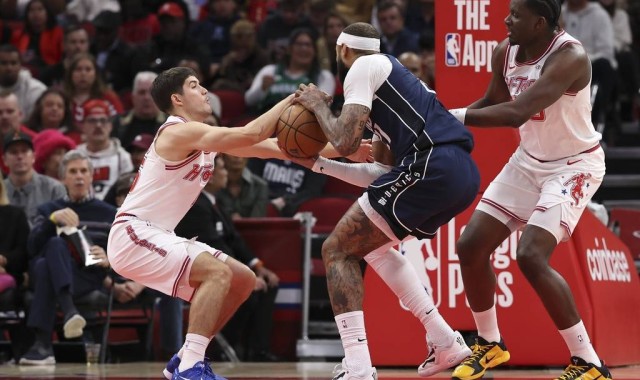 弗拉格34+12杜兰特13+8 阿门21分火箭力克独行侠