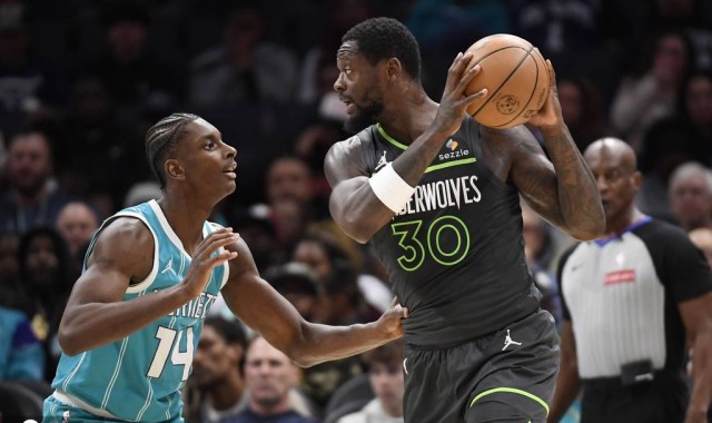 鲍尔28+10麦克丹尼尔斯29+10 黄蜂110-125不敌森林狼