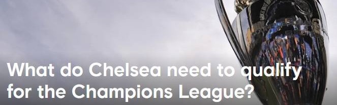 官方算分！切尔西官方列如何进欧冠：胜几乎确保，平负也还有希望